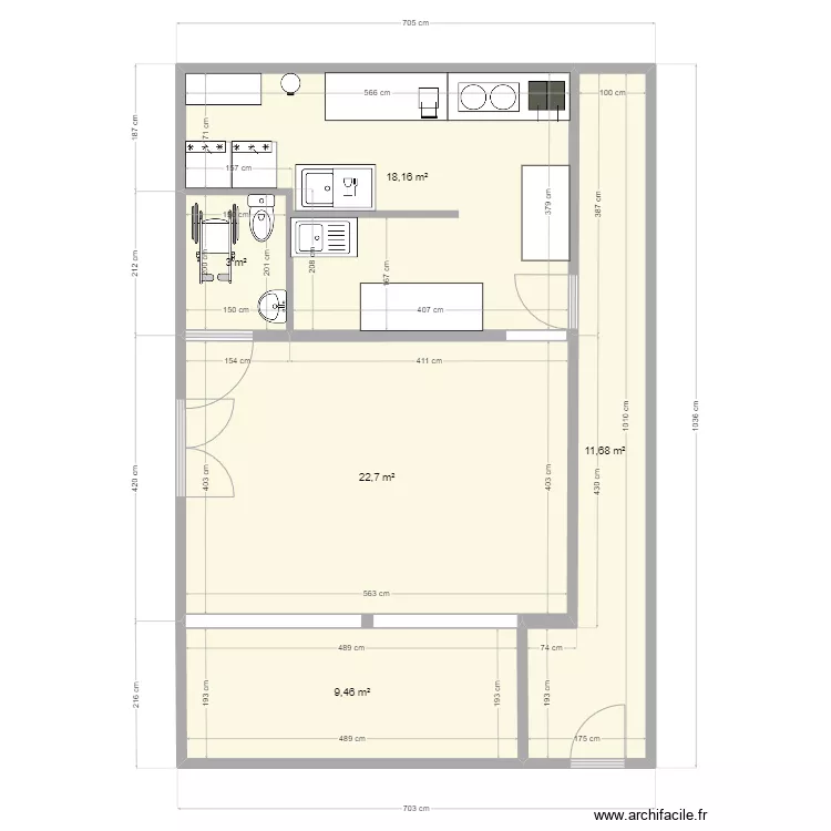 pacifique bar4222. Plan de 