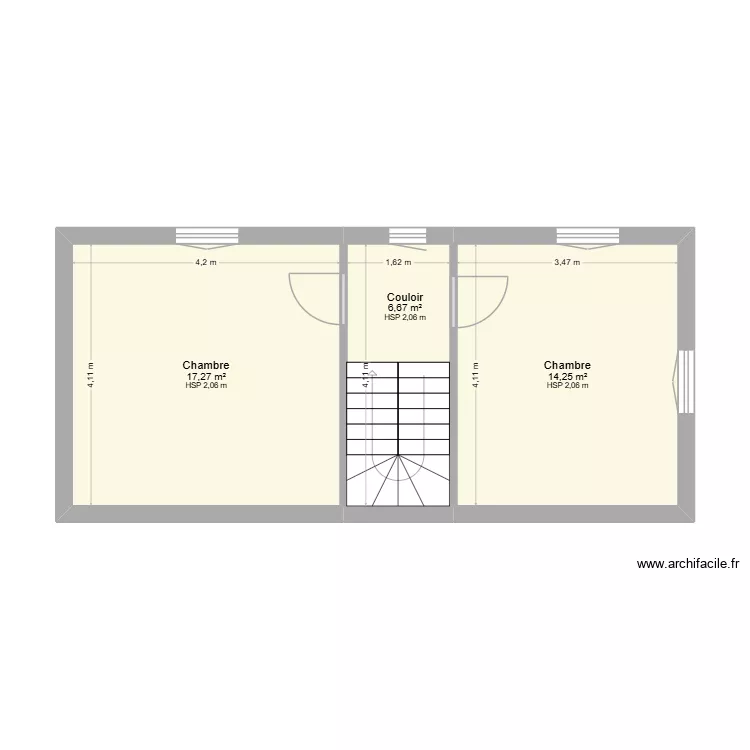 EDL LACROIX ETA. Plan de 3  et 38 m²