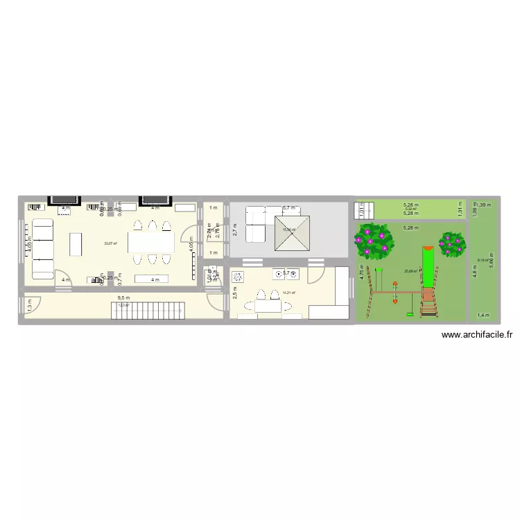 maison rez. Plan de 9 et 117 m² maison rez. Plan de 9 et 117 m²