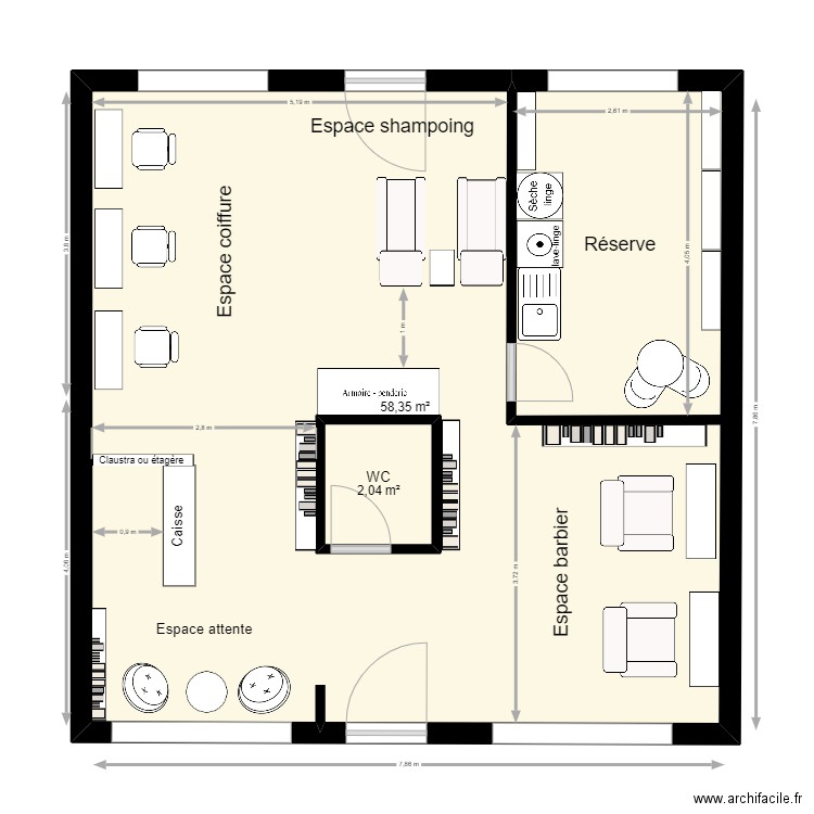 Salon PEGGY V3. Plan de 0 pièce et 0 m2