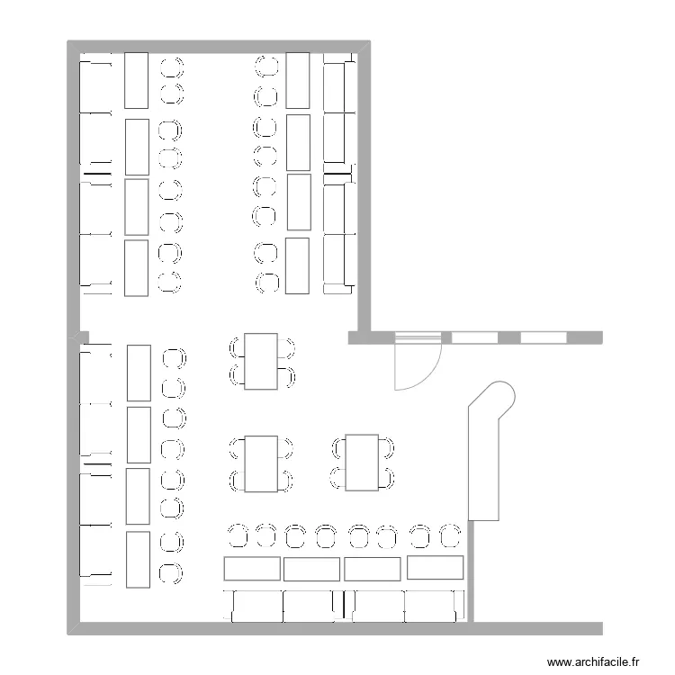 Bosphore Partie Banquette. Plan de 