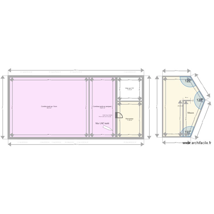 Boas. Plan de 14 pièces et 223 m2