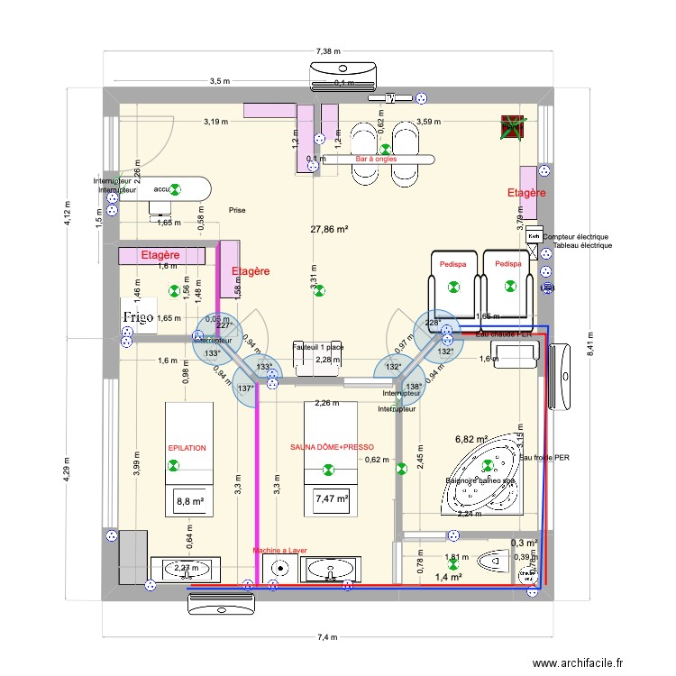 DERNIER PLAN 25/07/25. Plan de 6 pièces et 53 m2