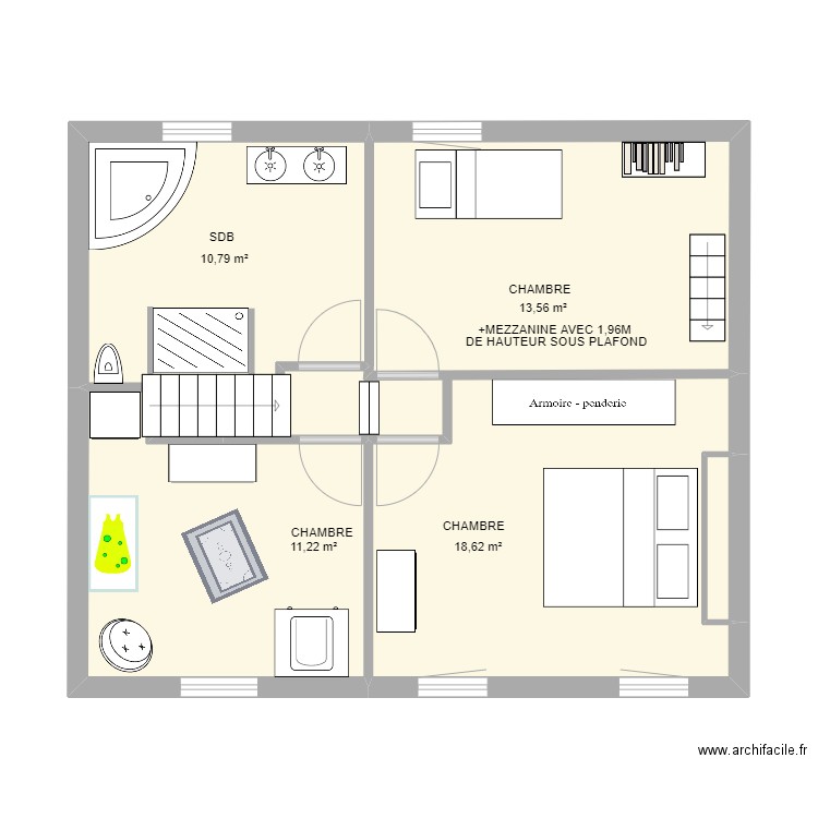 1er ETAGE BERGER MIMIE. Plan de 0 pièce et 0 m2