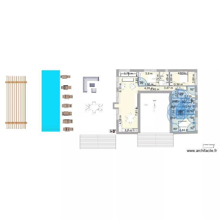 Maison. Pouilles 2/8/35. Plan de 