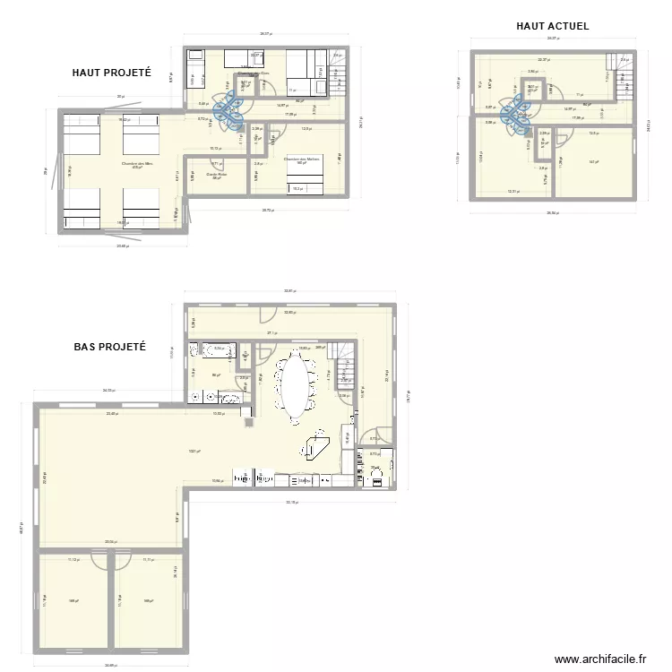 Plan maison 898 - EXTENSION. Plan de 19  et 299 m²
