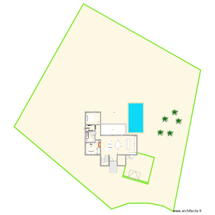 futur 5. Plan de 6 pièces et 1940 m2