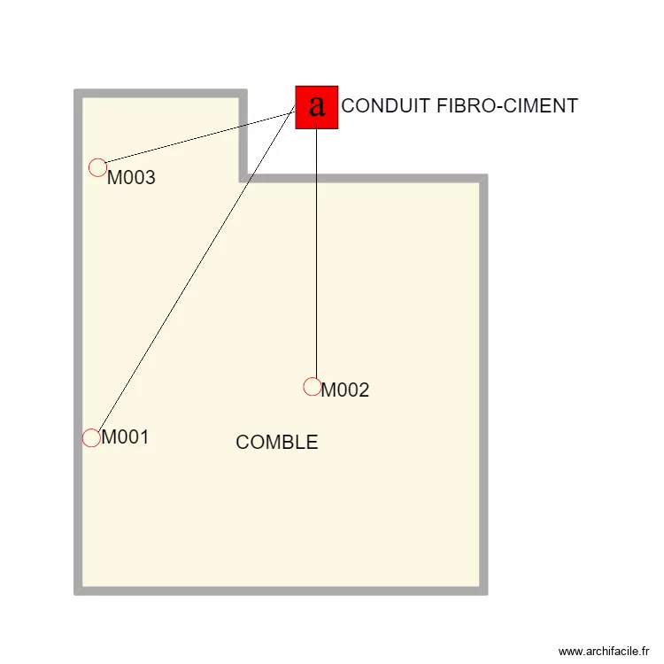 COMBLE GALCIAN. Plan de 