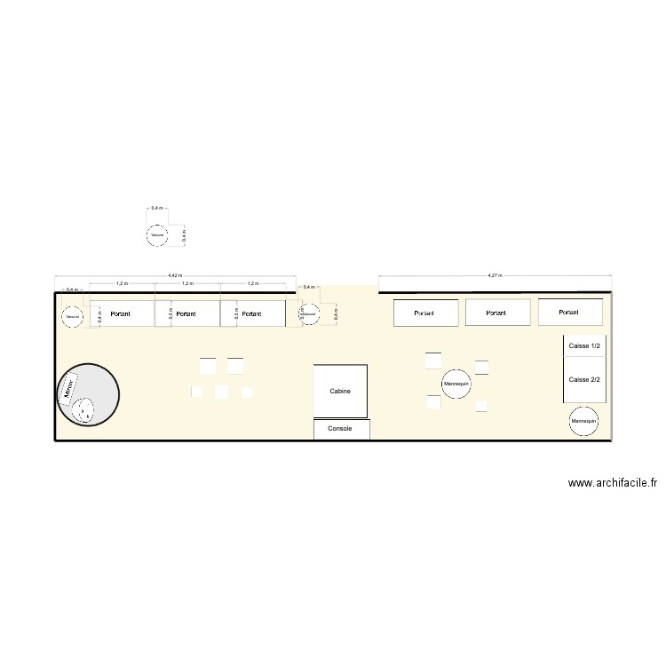 Corner Chenge. Plan de 1 pièce et 27 m2
