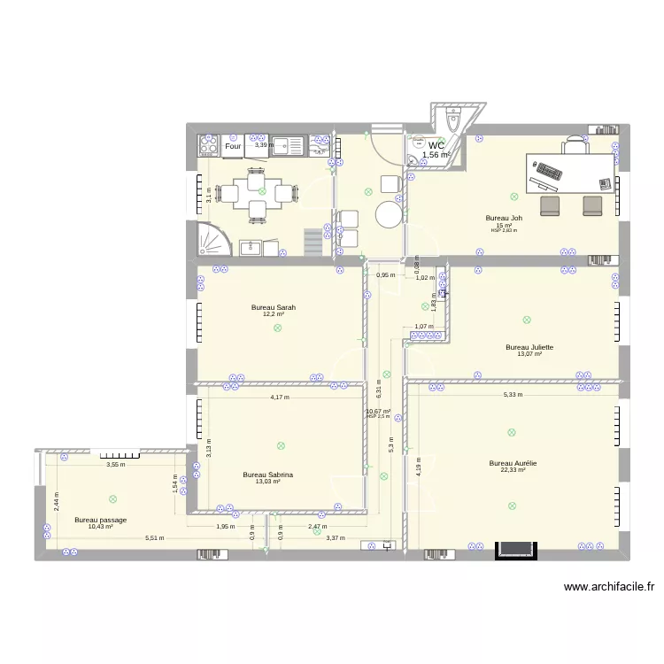 plan 4. Plan de 10  et 114 m²