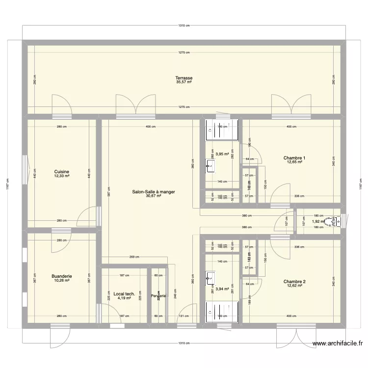 Maison MADA. Plan de Maison MADA. Plan de