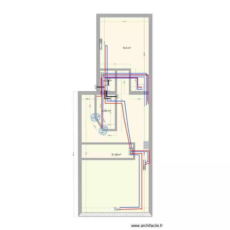 PLAN VARILHES vmc T2 R2. Plan de 4 Pièces et 48 m² PLAN VARILHES vmc T2 R2. Plan de 4 Pièces et 48 m²
