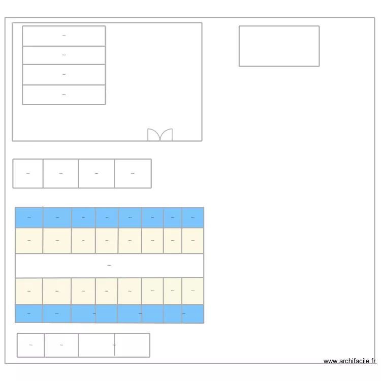 PLAN PENSION. Plan de 41 pièces et 1488 m²