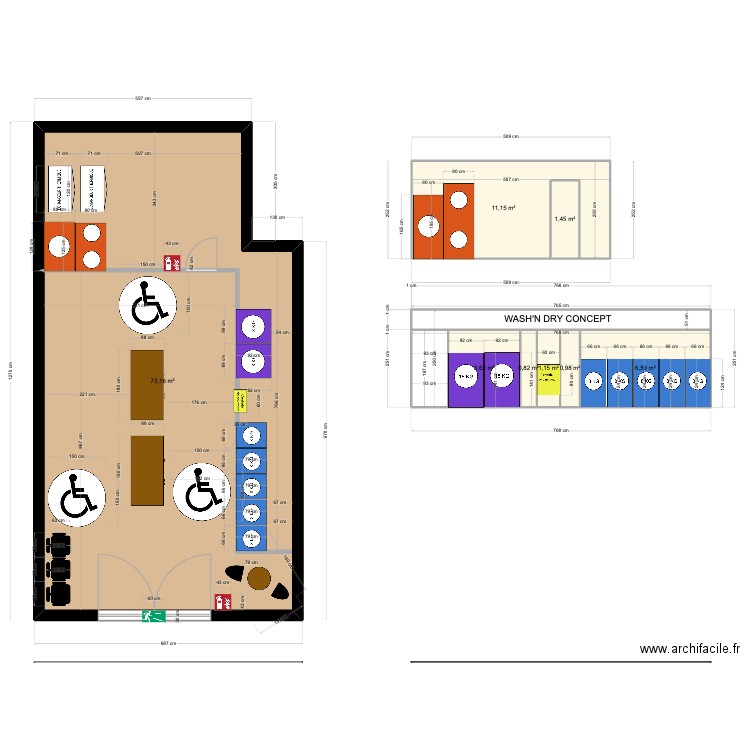 PLAN LAVERIE BELCIER AUTORISATION. Plan de 8 pièces et 99 m2