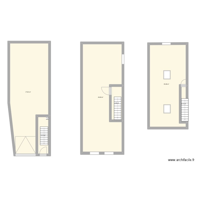 POMT SAINT PIERRE. Plan de 6 pièces et 145 m2