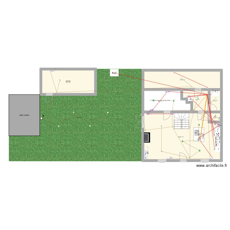 maison. Plan de 0 pièce et 0 m2