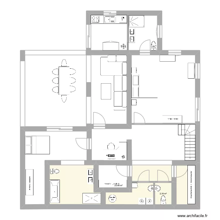 Ambolo Interm&eacute;diaire. Plan de 