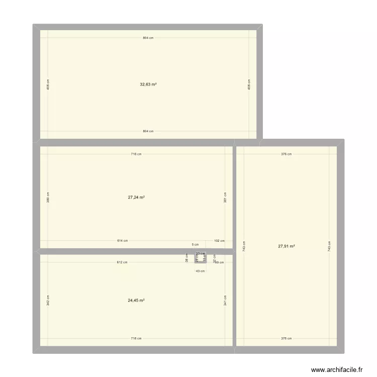 Maison Guy Moquet rdc. Plan de 