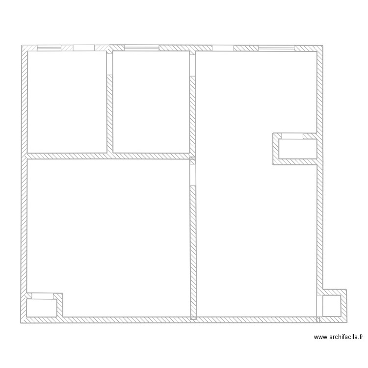 JOSETRE HENIN BT. Plan de 5 pièces et 31 m2
