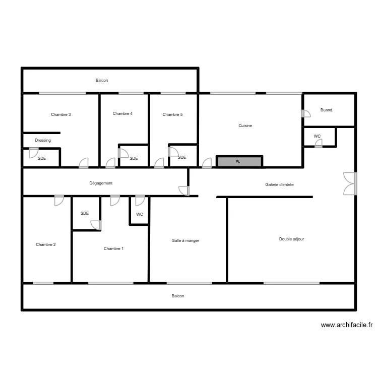 sci zydn. Plan de 17  et 133 m²