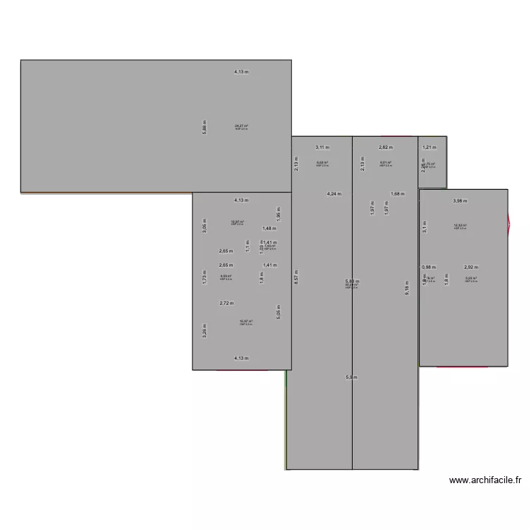 montardon. Plan de 12  et 147 m²