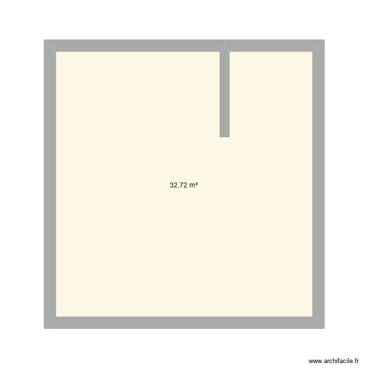 Appart. Plan de 1  et 33 m²