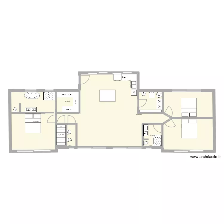 Plans 2. Plan de 5 et 124 m² Plans 2. Plan de 5 et 124 m²