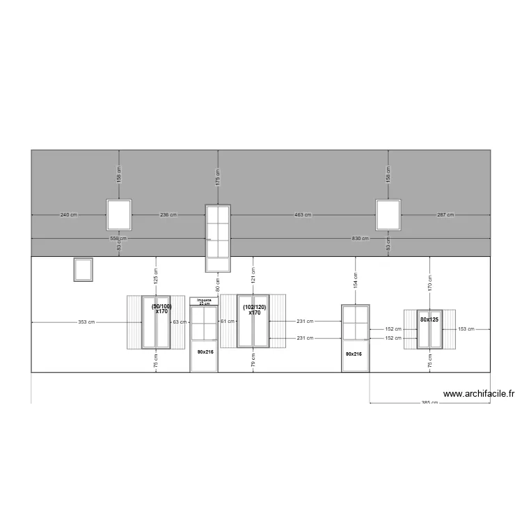 Facade Courbrault -5. Plan de 