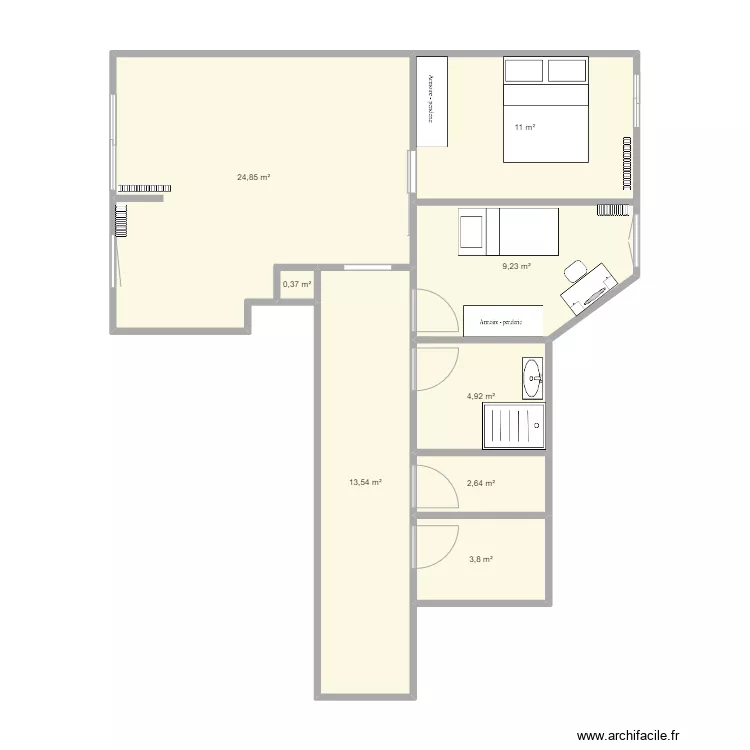 Option 1 appart. Plan de Option 1 appart. Plan de