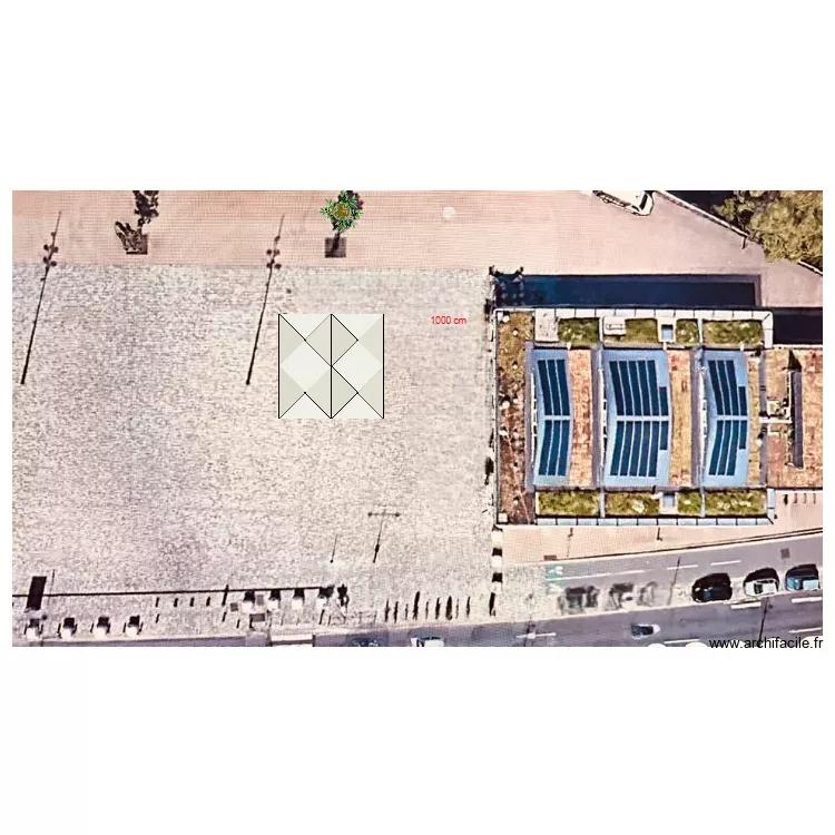 Maison eco citoyenne. Plan de 