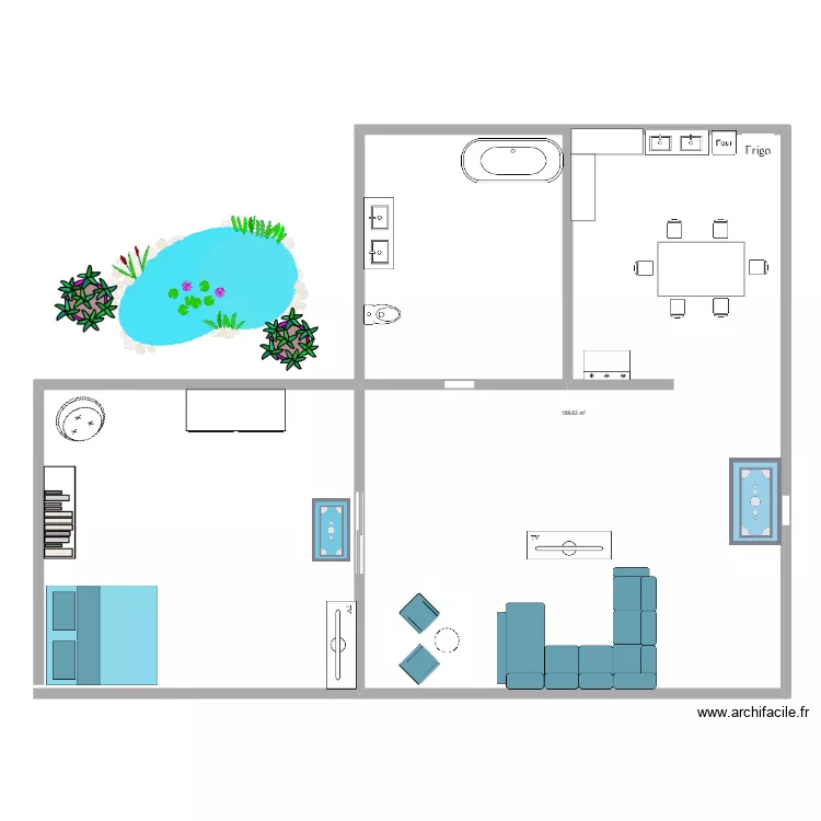 Maison de rêve. Plan de 1 et 190 m² Maison de rêve. Plan de 1 et 190 m²