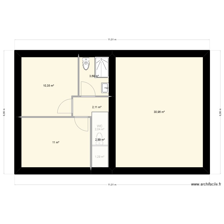 OZDEMIR  TREMBLAY. Plan de 10 pièces et 126 m2