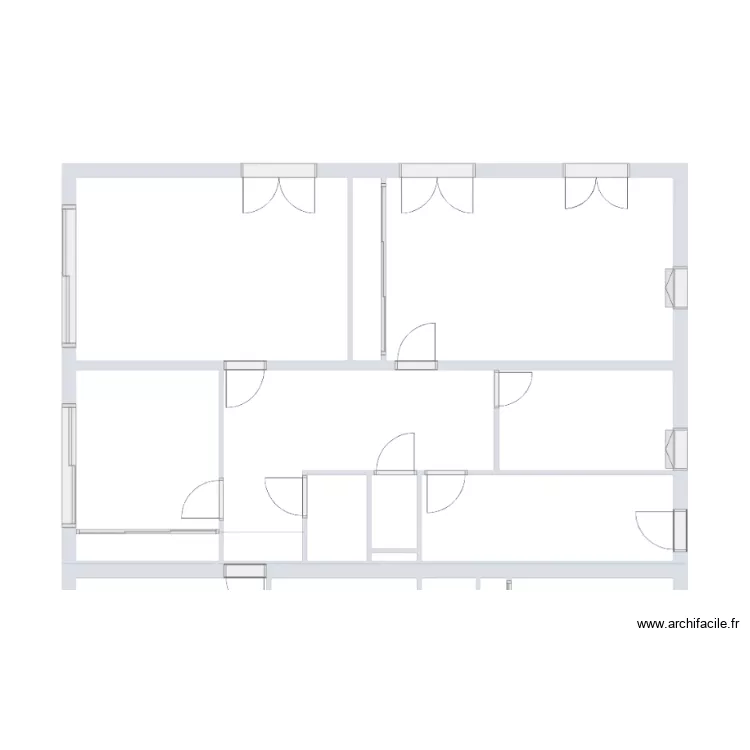 RT 25-460 De La Fourni&egrave;re Garage vierge. Plan de 