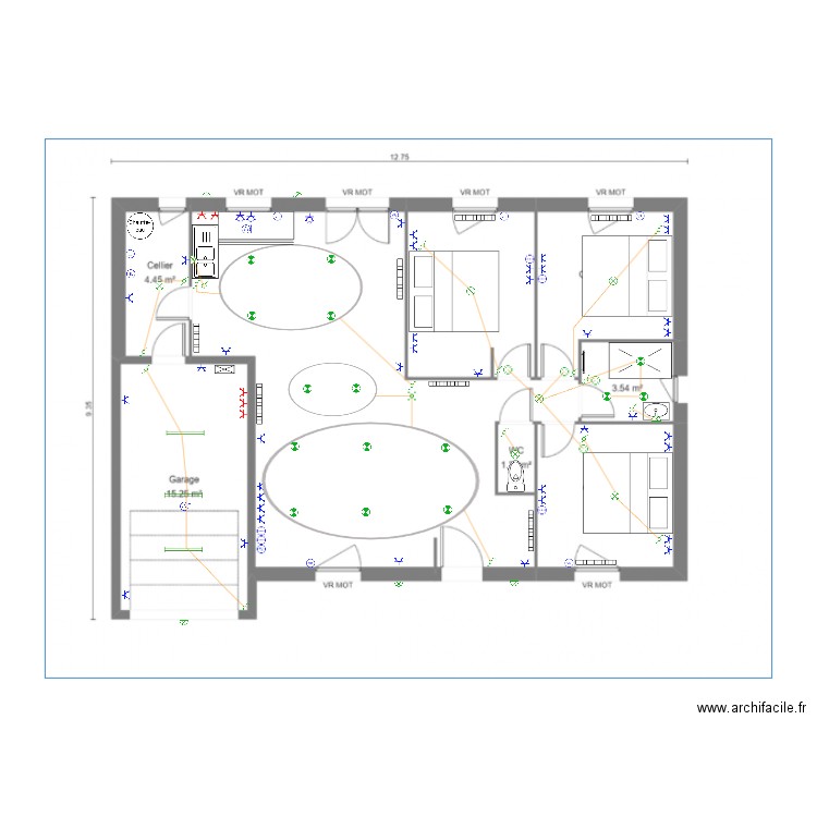 Maison . Plan de 0 pièce et 0 m2