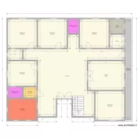 Plan de fondation d\'une maison 7 piéces