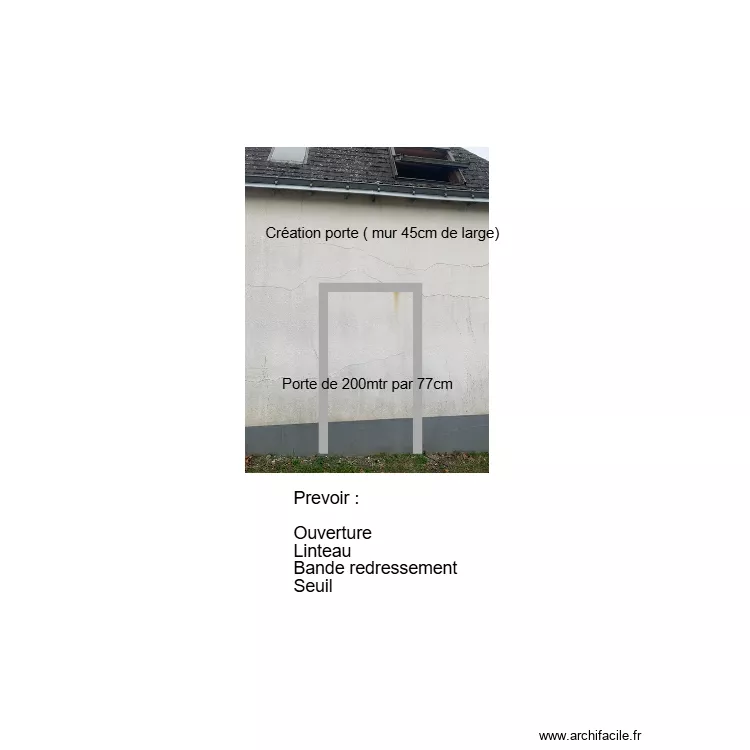 GAUTRET MACON ouverture. Plan de 