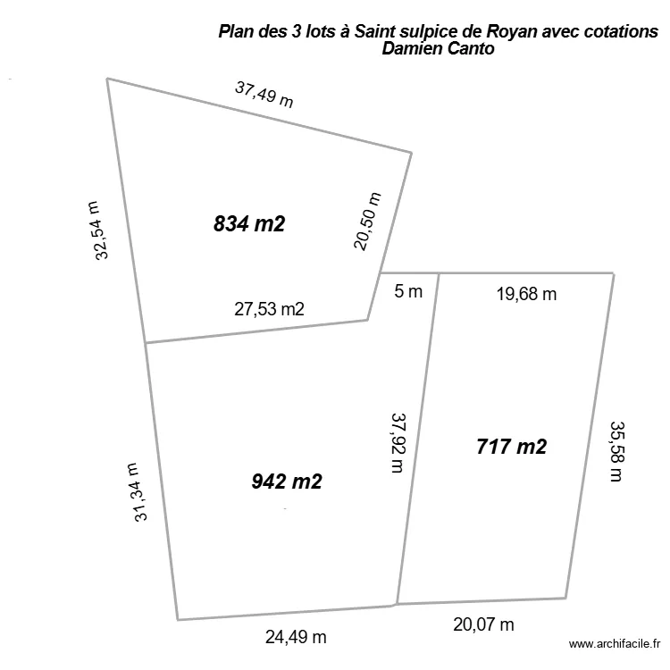 plan cotation Riah. Plan de 