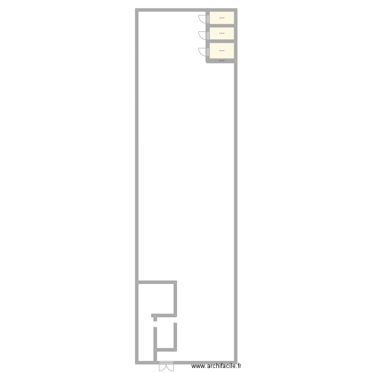 test. Plan de 4 pièces et 11 m2