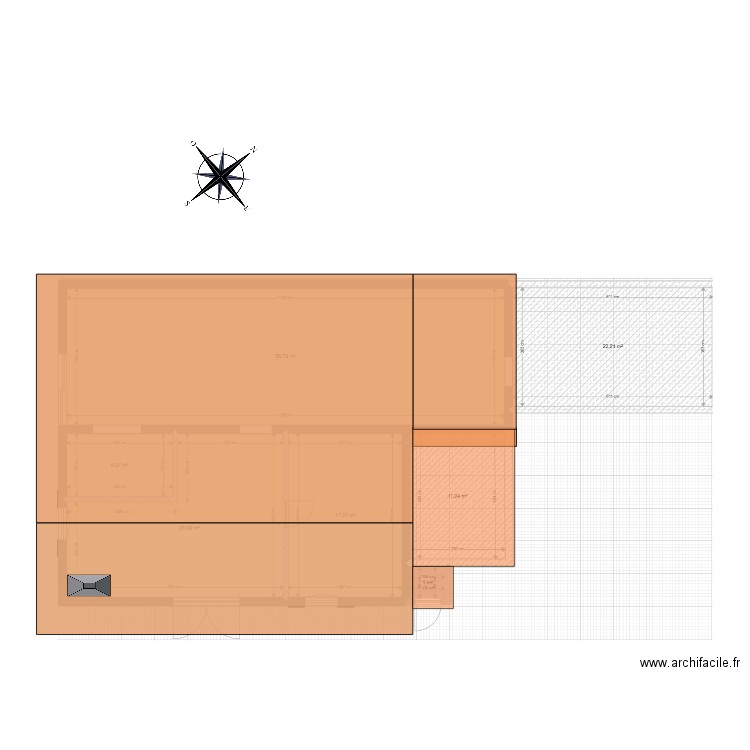 Toiture. Plan de 0 pièce et 0 m2