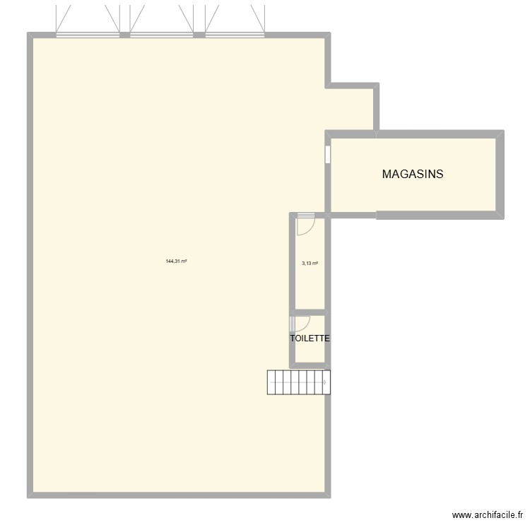 GARAGE. Plan de 4 pièces et 163 m2