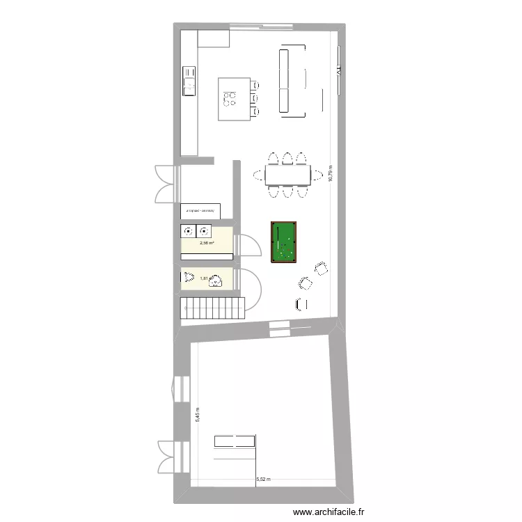 MAISON amenagee test. Plan de 2 et 4 m² MAISON amenagee test. Plan de 2 et 4 m²