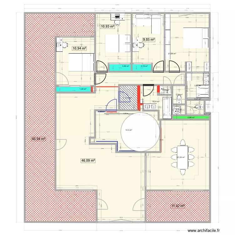 Greg13008 der des der-10. Plan de 22 pièces et 215 m²