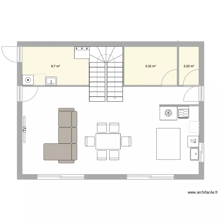 MAISON SERRE. Plan de 3 Pièces et 14 m² MAISON SERRE. Plan de 3 Pièces et 14 m²