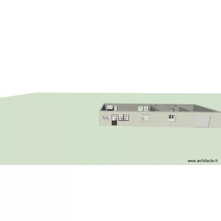 maison. Plan de 5  et 112 m²