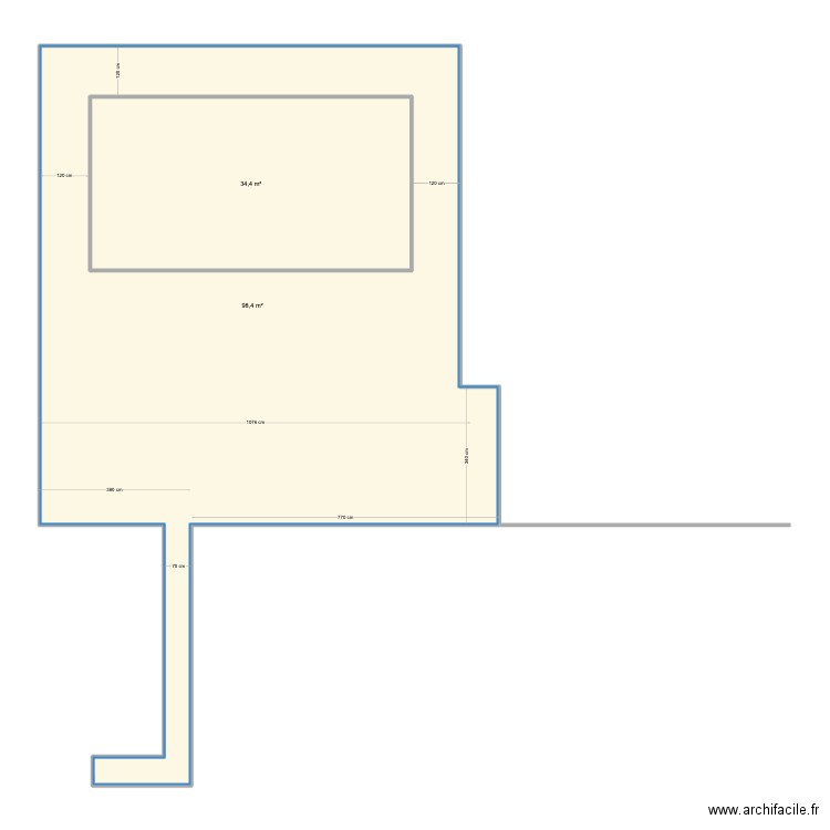 jardin piscine larraqué. Plan de 2 pièces et 168 m2