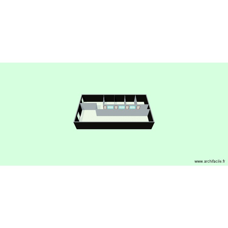 Locales comerciales planta baja. Plan de 6 pièces et 141 m2