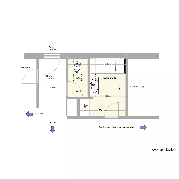 SICRE ExistantExistant. Plan de 