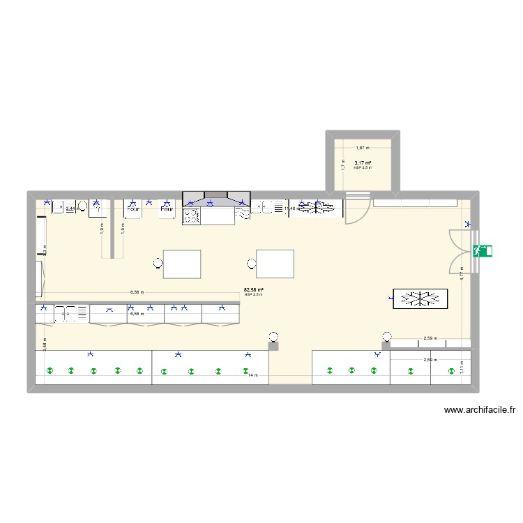 Amay cuisine 2. Plan de 0 pièce et 0 m2