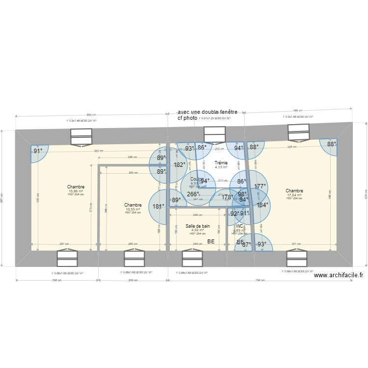 Couenne Jérôme. Plan de 23 pièces et 219 m2