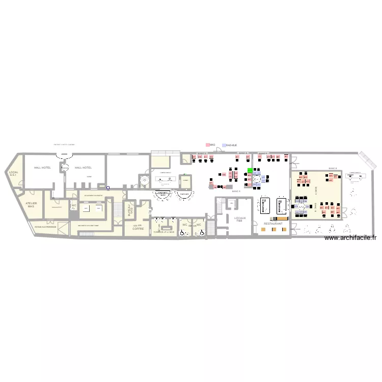 Plan de salle RDC 25 Novembre 2024. Plan de 